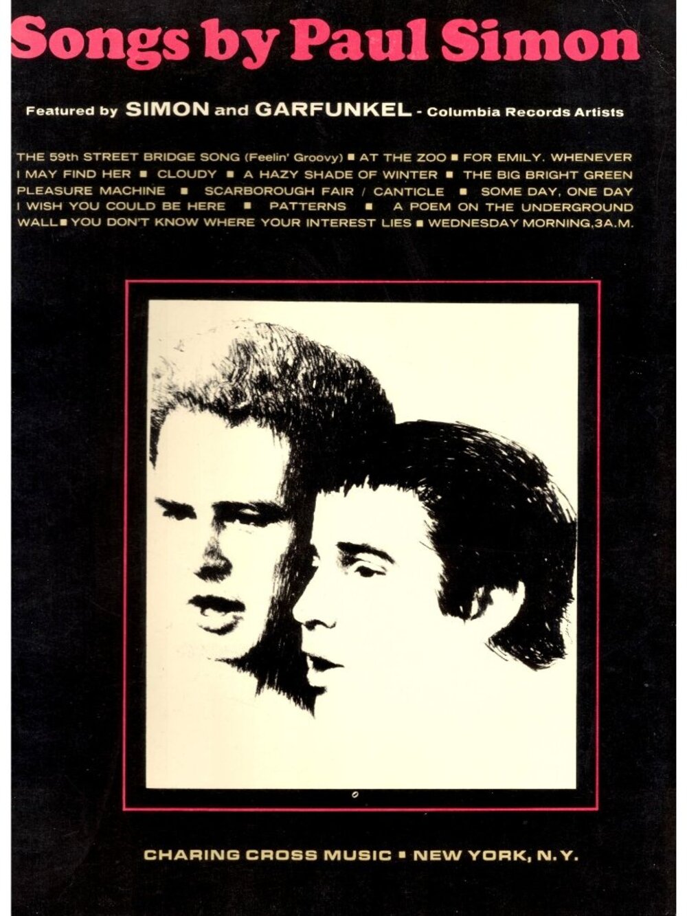 Songs by Paul Simon 1967 Vocal Piano Guitar Song Book